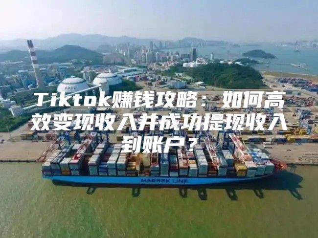 Tiktok赚钱攻略：如何高效变现收入并成功提现收入到账户？