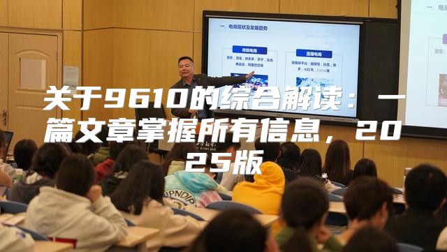 关于9610的综合解读：一篇文章掌握所有信息，2025版