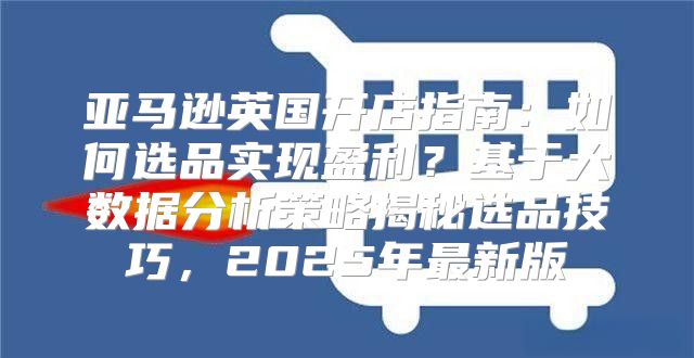 亚马逊英国开店指南：如何选品实现盈利？基于大数据分析策略揭秘选品技巧，2025年最新版