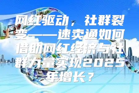 网红驱动，社群裂变——速卖通如何借助网红经济与社群力量实现2025年增长？