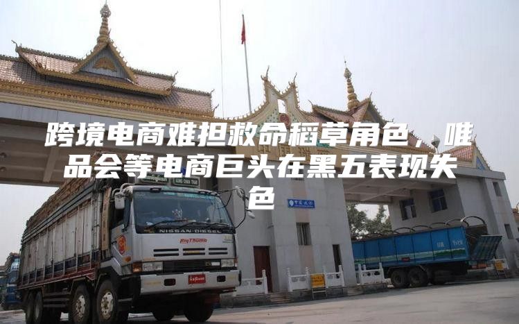 跨境电商难担救命稻草角色，唯品会等电商巨头在黑五表现失色