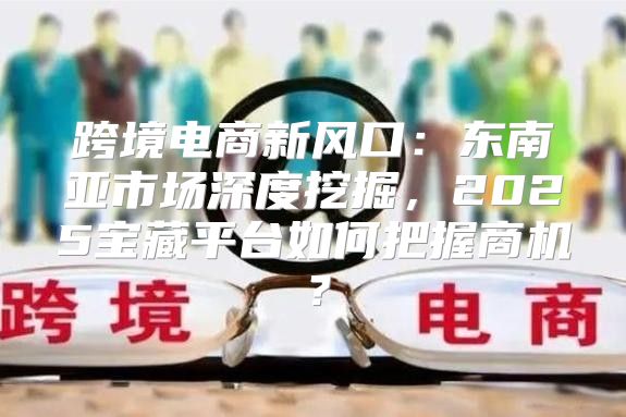 跨境电商新风口：东南亚市场深度挖掘，2025宝藏平台如何把握商机？