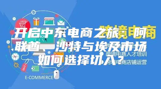 开启中东电商之旅：阿联酋、沙特与埃及市场如何选择切入？