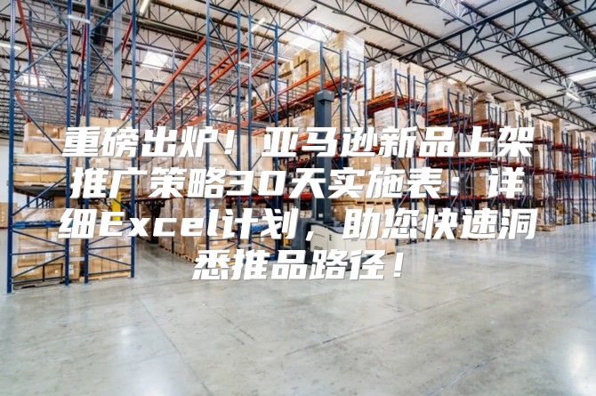 重磅出炉！亚马逊新品上架推广策略30天实施表：详细Excel计划，助您快速洞悉推品路径！