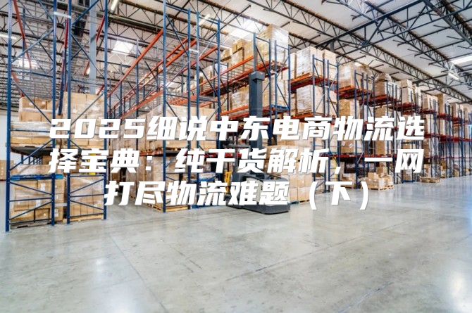 2025细说中东电商物流选择宝典：纯干货解析，一网打尽物流难题下