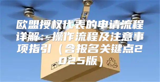欧盟授权代表的申请流程详解：操作流程及注意事项指引含报名关键点2025版