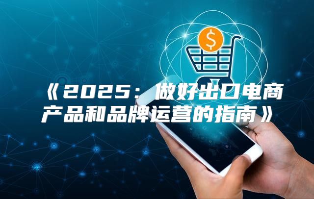 2025做好出口电商产品和品牌运营的指南