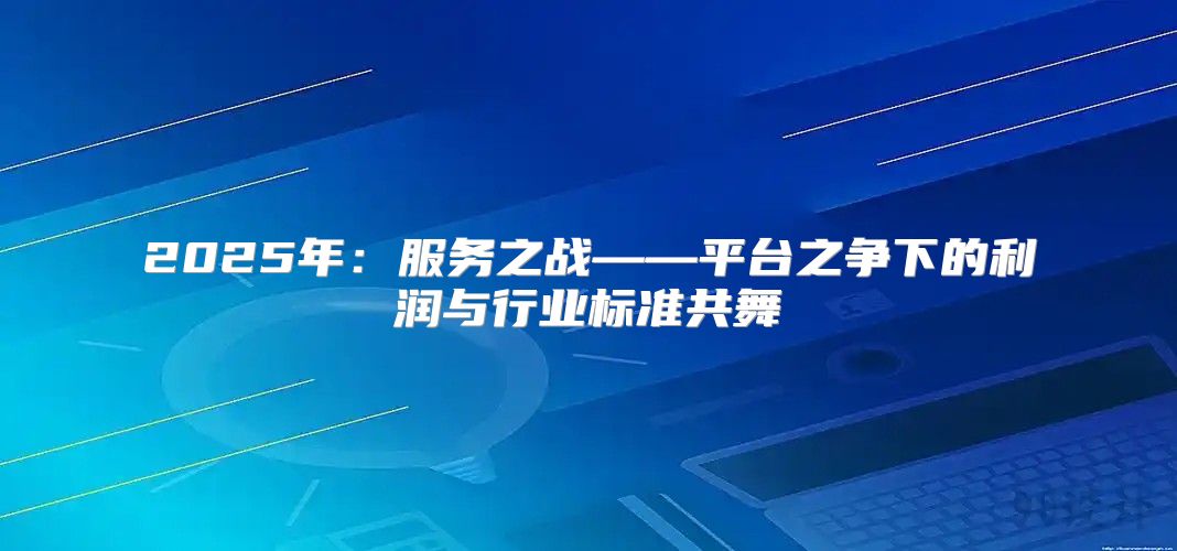 2025年：服务之战——平台之争下的利润与行业标准共舞