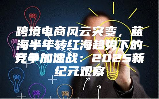跨境电商风云突变，蓝海半年转红海趋势下的竞争加速战：2025新纪元观察