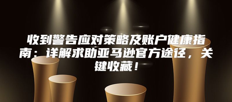收到警告应对策略及账户健康指南：详解求助亚马逊官方途径，关键收藏！