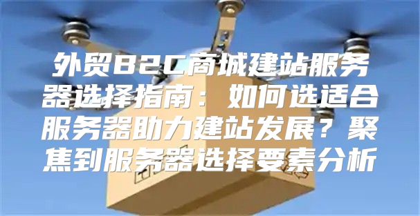 外贸B2C商城建站服务器选择指南：如何选适合服务器助力建站发展？聚焦到服务器选择要素分析