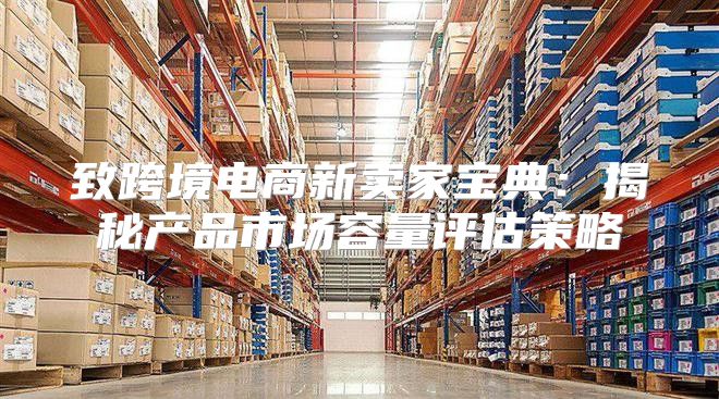 致跨境电商新卖家宝典：揭秘产品市场容量评估策略