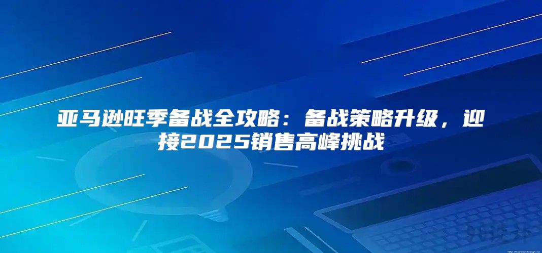 亚马逊旺季备战全攻略：备战策略升级，迎接2025销售高峰挑战