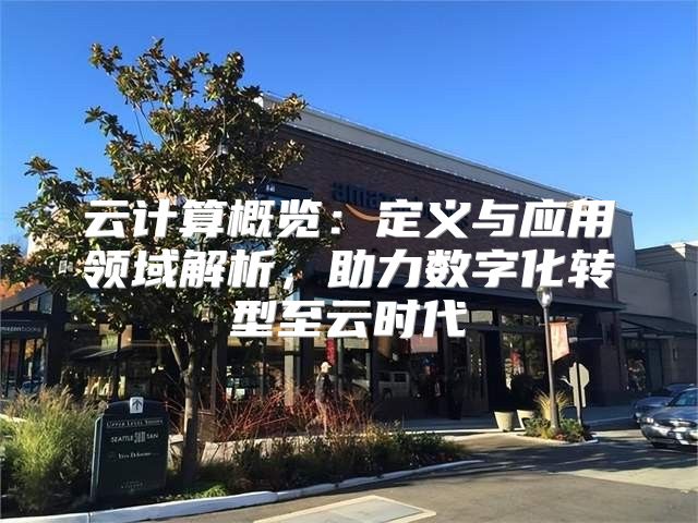 云计算概览：定义与应用领域解析，助力数字化转型至云时代