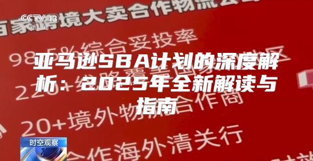 亚马逊SBA计划的深度解析：2025年全新解读与指南