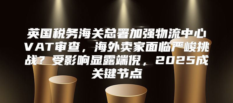 英国税务海关总署加强物流中心VAT审查，海外卖家面临严峻挑战？受影响显露端倪，2025成关键节点