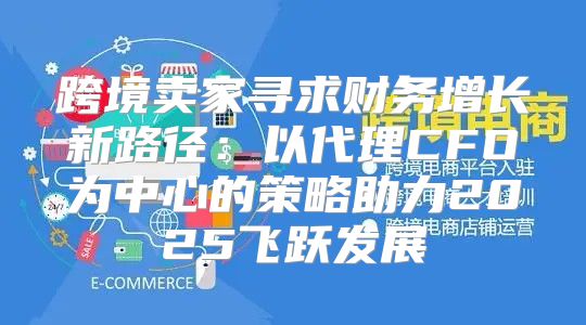 跨境卖家寻求财务增长新路径：以代理CFO为中心的策略助力2025飞跃发展