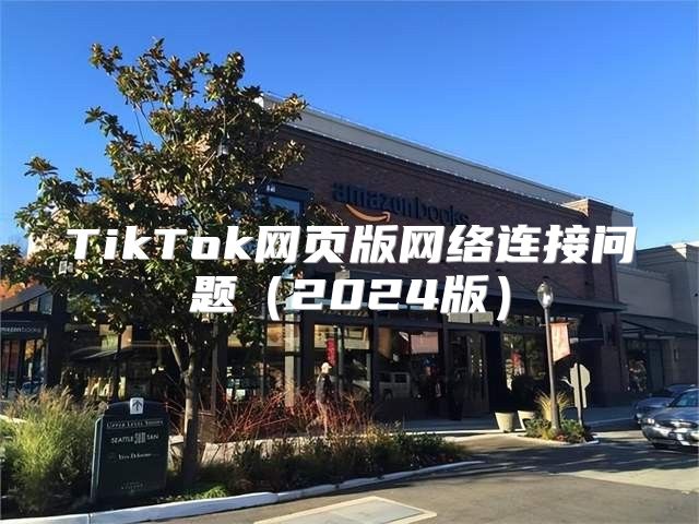 TikTok网页版网络连接问题2025版