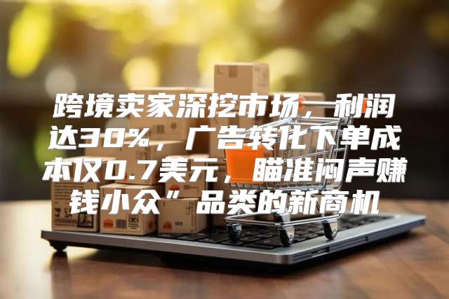 跨境卖家深挖市场，利润达30%，广告转化下单成本仅0.7美元，瞄准闷声赚钱小众”品类的新商机