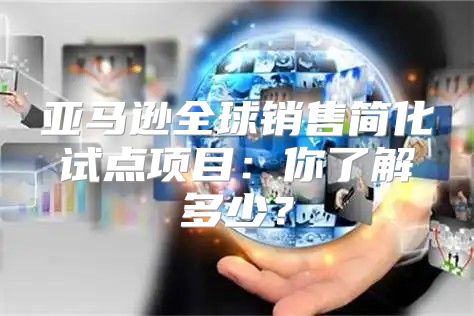 亚马逊全球销售简化试点项目：你了解多少？