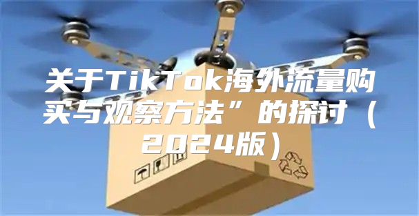 关于TikTok海外流量购买与观察方法”的探讨2025版