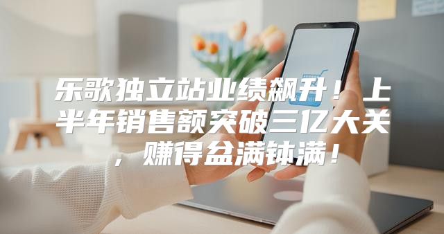 乐歌独立站业绩飙升！上半年销售额突破三亿大关，赚得盆满钵满！