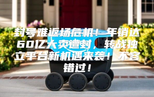 封号难返场危机！年销达60亿大卖遭封，转战独立平台新机遇来袭！不容错过！