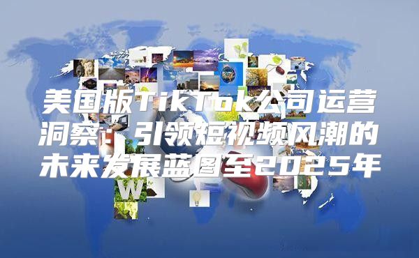 美国版TikTok公司运营洞察：引领短视频风潮的未来发展蓝图至2025年