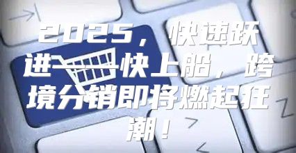 2025，快速跃进——快上船，跨境分销即将燃起狂潮！