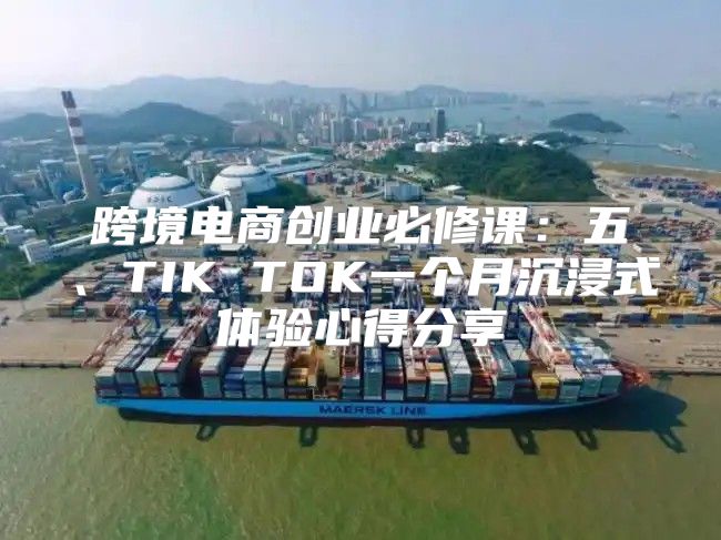 跨境电商创业必修课：五、TIK TOK一个月沉浸式体验心得分享