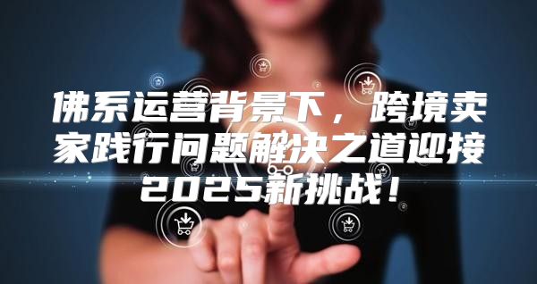 佛系运营背景下，跨境卖家践行问题解决之道迎接2025新挑战！
