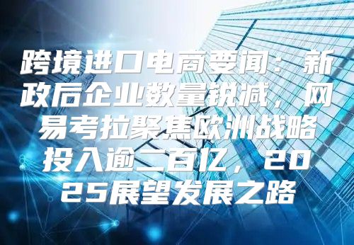 跨境进口电商要闻：新政后企业数量锐减，网易考拉聚焦欧洲战略投入逾二百亿，2025展望发展之路