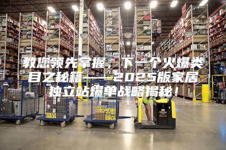 教您领先掌握，下一个火爆类目之秘籍——2025版家居独立站爆单战略揭秘！