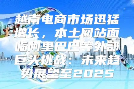 越南电商市场迅猛增长，本土网站面临阿里巴巴等外部巨头挑战：未来趋势展望至2025