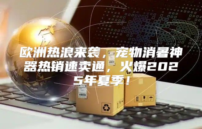 欧洲热浪来袭，宠物消暑神器热销速卖通，火爆2025年夏季！