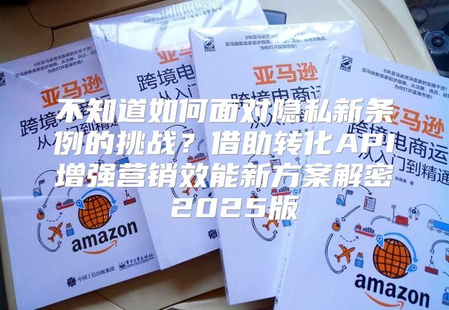 不知道如何面对隐私新条例的挑战？借助转化API增强营销效能新方案解密 2025版