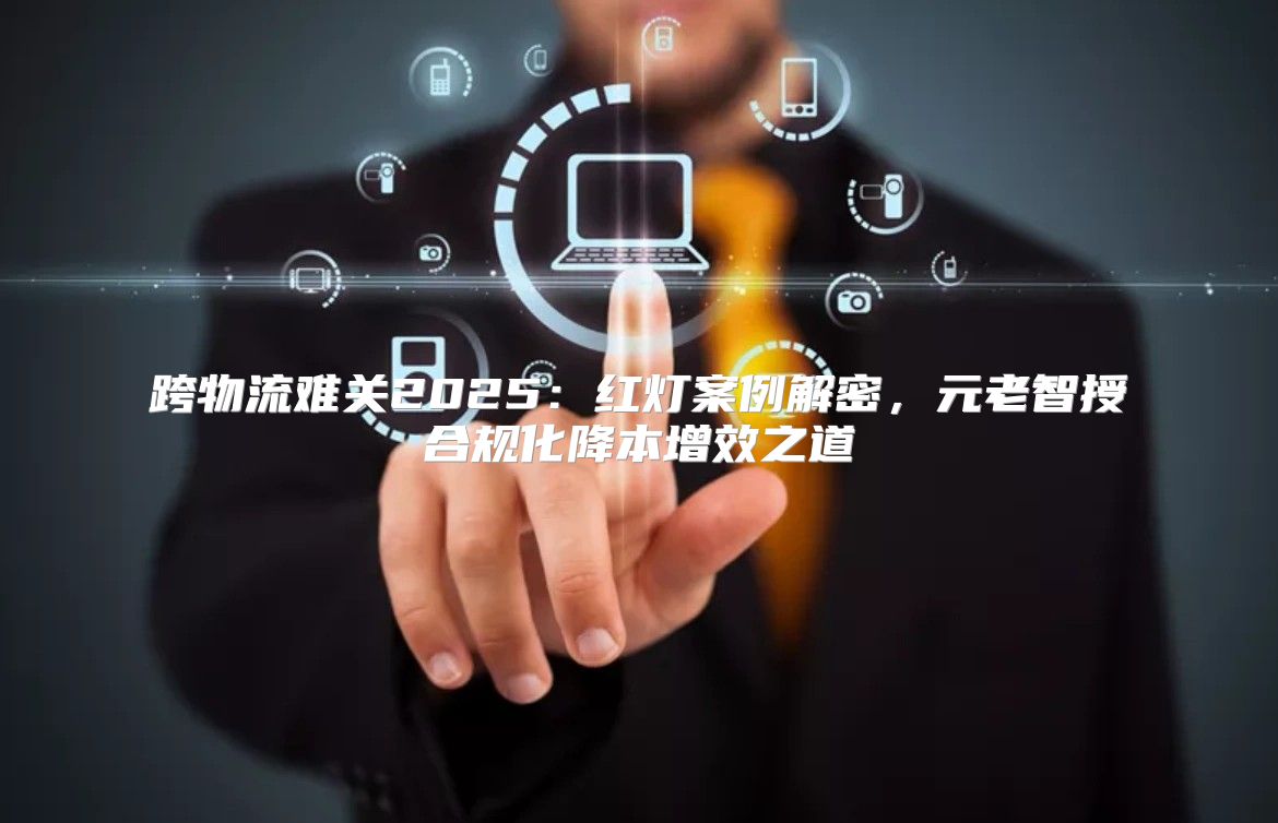 跨物流难关2025红灯案例解密，元老智授合规化降本增效之道