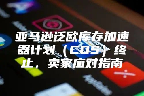 亚马逊泛欧库存加速器计划COS终止，卖家应对指南
