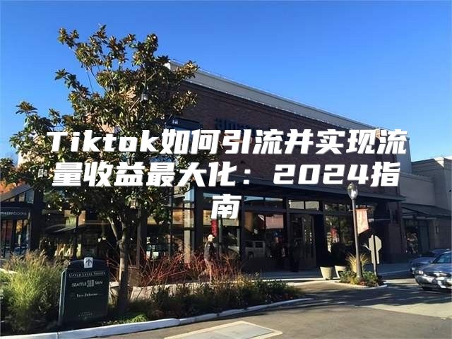 Tiktok如何引流并实现流量收益最大化：2025指南