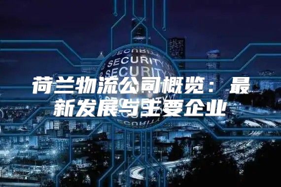 荷兰物流公司概览：最新发展与主要企业