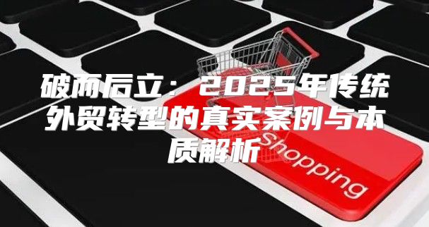 破而后立：2025年传统外贸转型的真实案例与本质解析