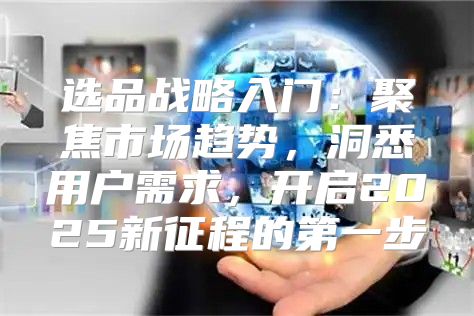 选品战略入门：聚焦市场趋势，洞悉用户需求，开启2025新征程的第一步
