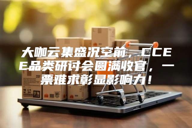 大咖云集盛况空前，CCEE品类研讨会圆满收官，一票难求彰显影响力！