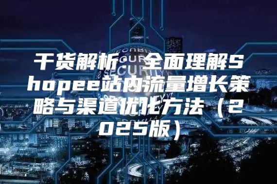 干货解析：全面理解Shopee站内流量增长策略与渠道优化方法2025版