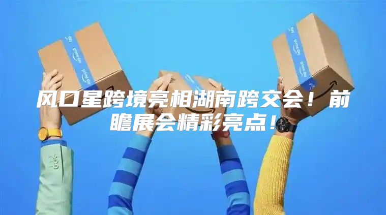 风口星跨境亮相湖南跨交会！前瞻展会精彩亮点！