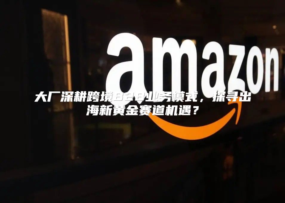 大厂深耕跨境B2B业务模式，探寻出海新黄金赛道机遇？