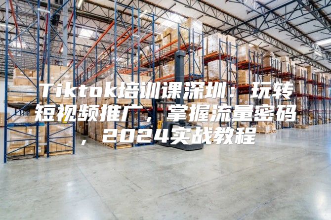 Tiktok培训课深圳：玩转短视频推广，掌握流量密码，2025实战教程
