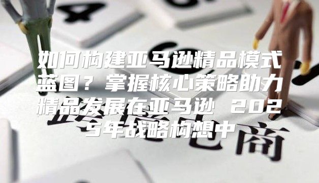 如何构建亚马逊精品模式蓝图？掌握核心策略助力精品发展在亚马逊 2025年战略构想中