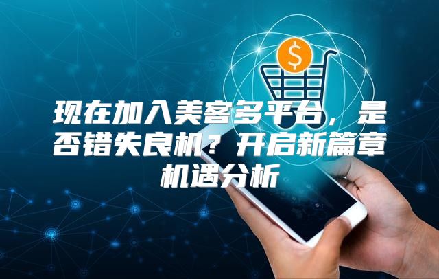 现在加入美客多平台，是否错失良机？开启新篇章机遇分析