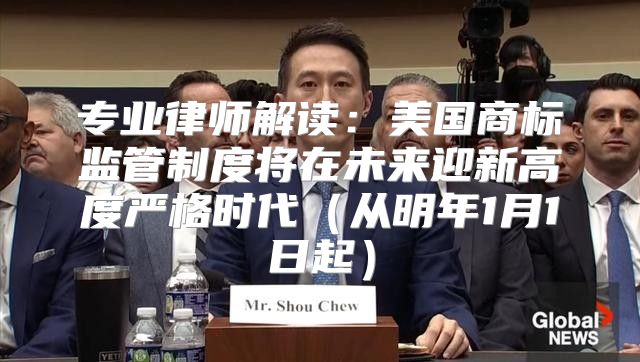 专业律师解读：美国商标监管制度将在未来迎新高度严格时代从明年1月1日起